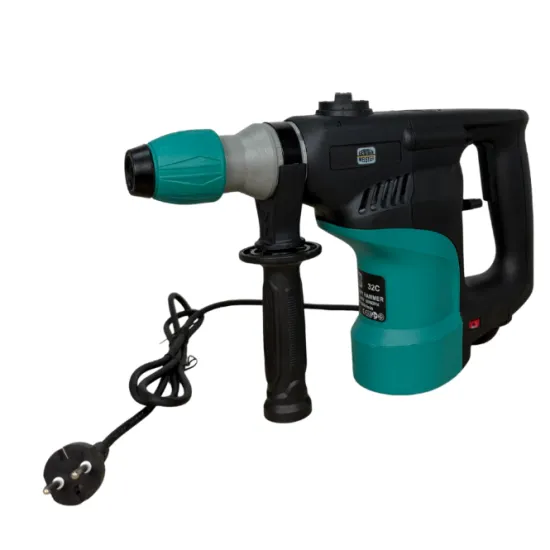 Ciocan Rotopercutor German Meister 32C, SDS Plus, 1500W, 3 Funcții, Mandrină 32 mm, Mâner Auxiliar, 5 Accesorii, Valiză Transport
