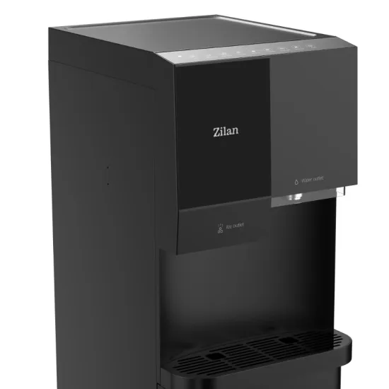 Dozator de apa digital cu generator gheata Zilan ZLN4680, Functie 4 in 1, Compatibil bidoane 11-19L, Rezervor interior din Inox, Silentios