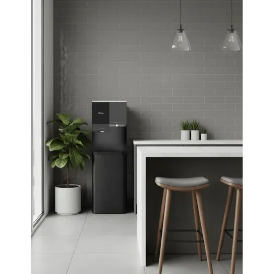 Dozator de apa digital cu generator gheata Zilan ZLN4680, Functie 4 in 1, Compatibil bidoane 11-19L, Rezervor interior din Inox, Silentios