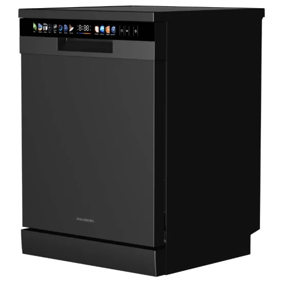 Mașină de spălat vase Hausberg HB-6215NG, digitală, 8+4 programe, negru