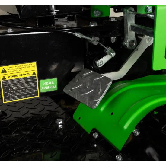 Motocultivator Ride-On Micul Fermier, 17CP, capacitate cilindrica 530 CC, motor 4 timpi, 4X4, 4 viteze, 2 cutii de viteze, pornire electrica, sistem hidraulic