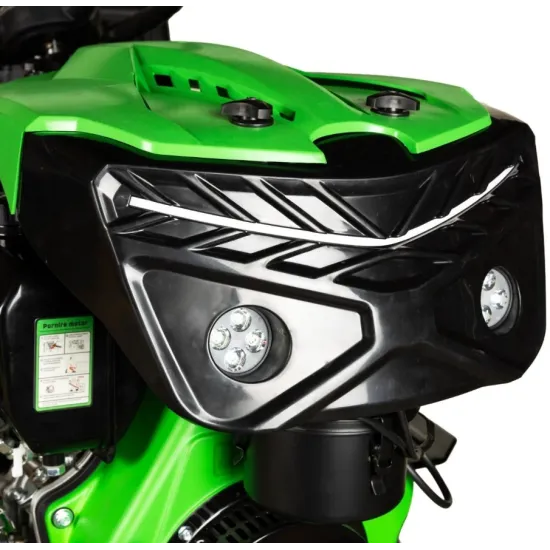 Motocultivator Ride-On Micul Fermier, 17CP, capacitate cilindrica 530 CC, motor 4 timpi, 4X4, 4 viteze, 2 cutii de viteze, pornire electrica, sistem hidraulic