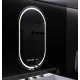 Oglinda LED Ovala, 50x80cm, Roven Senzor MotionGlow Marcello, Sistem Dezaburire, Ceas & Termometru, Dimabila