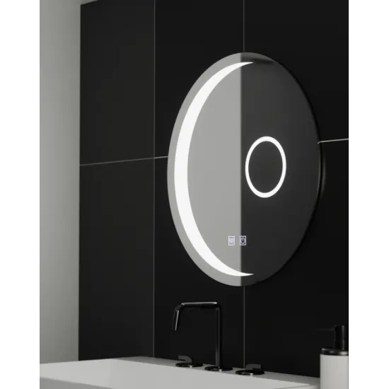 Oglinda LED Rotunda, 70cm, Orbis Touch, Sistem Dezaburire, Dimabila