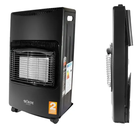 Pachet Soba Gaz GPL Pliabila Bohm BF-003B, 4.2kW, 3 trepte, 20-80 m2 + Butelie GPL ROTOR 26L goala, capacitate 12.5kg