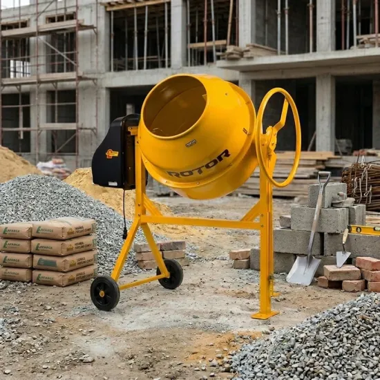 Pachet Santier ROTOR: Betoniera RB165 165L + Roaba 100L + Vibrator Beton RCV850