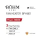 Pachet Soba Gaz GPL Bohm BF-003A, 4.2kW, 3 trepte, 20-80 m2 + Butelie GPL ROTOR 26L + Aeroterma Bohm BFH-801, 2000W CADOU