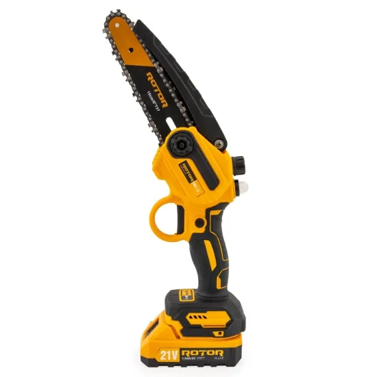 Pachet Gradina ROTOR 21V: Mini Fierastrau RMC-1.5 cu pompita de ulei, 2 lame si 2 lanturi + Suflanta Aer RS-2000