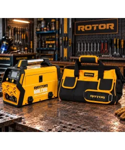 Pachet Aparat Sudura Invertor ROTOR MMLT-300, MIG MMA LIFT-TIG + Geanta Textila Scule 16 inch, 21 buzunare