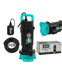 Pompa submersibila cu plutitor pentru apa curata DDT WQDS-0.4 – 0.5HP, 220V, debit 1.5 m³/h, bobinaj cupru masiv, refulare 18m