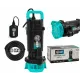 Pompa submersibila cu plutitor pentru apa curata DDT WQDS-0.4 – 0.5HP, 220V, debit 1.5 m³/h, bobinaj cupru masiv, refulare 18m