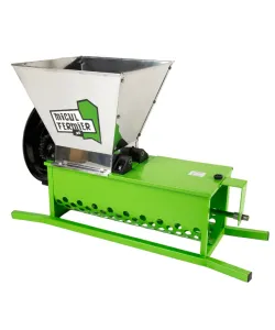 Zdrobitor struguri manual Micul Fermier, cuva 30L, capacitate maxima de productie 600 Kg/h, cu desciorchinator