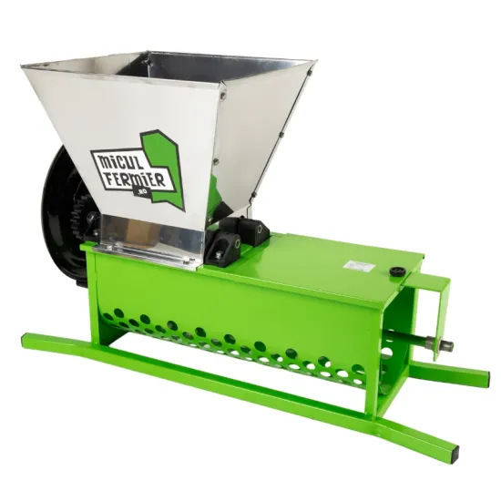 Zdrobitor struguri manual Micul Fermier, cuva 30L, capacitate maxima de productie 600 Kg/h, cu desciorchinator