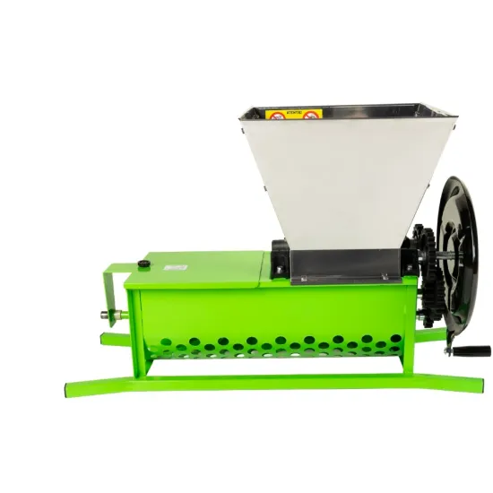 Zdrobitor struguri manual Micul Fermier, cuva 30L, capacitate maxima de productie 600 Kg/h, cu desciorchinator
