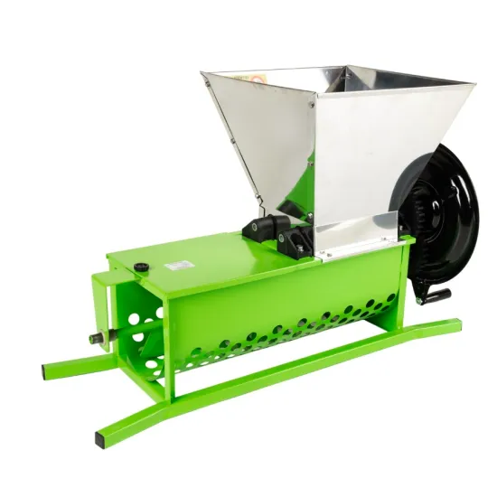 Zdrobitor struguri manual Micul Fermier, cuva 30L, capacitate maxima de productie 600 Kg/h, cu desciorchinator