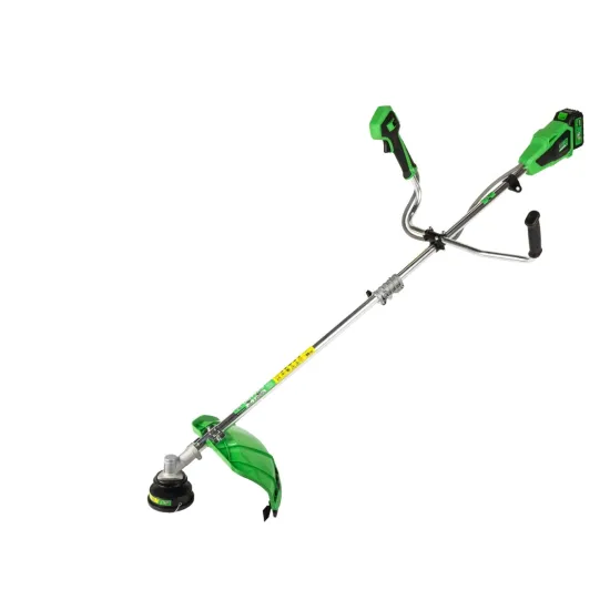 Motocoasa electrica Micul Fermier, 20V, 2 acumulatori 4Ah, 3 viteze, maner dublu, Brushless