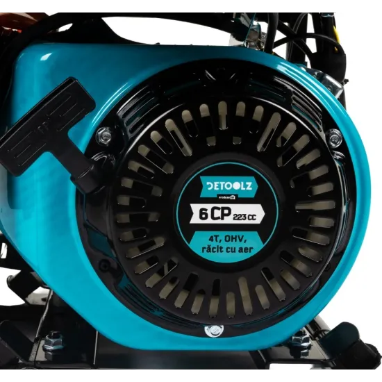 Generator invertor Detoolz, 3.7 kW, 1 priza 230V, motor pe benzina 4 timpi, pornire manuala, capacitate rezervor 9 litri