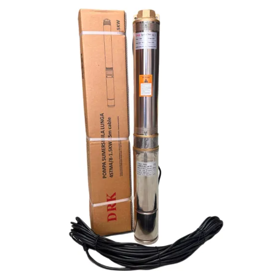 Pompa Submersibila Cupru DRK, Model 4STM4-8,1.5 kW, 25 metri cablu, Debit 5m3/h,refulare 120 m