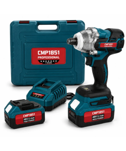Masina de insurubat Cheie cu impact 48V 10Ah , cu 2 acumulatori si accesorii CAMPION PROFESSIONAL CMP1851