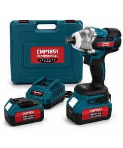 Masina de insurubat Cheie cu impact 48V 10Ah , cu 2 acumulatori si accesorii CAMPION PROFESSIONAL CMP1851