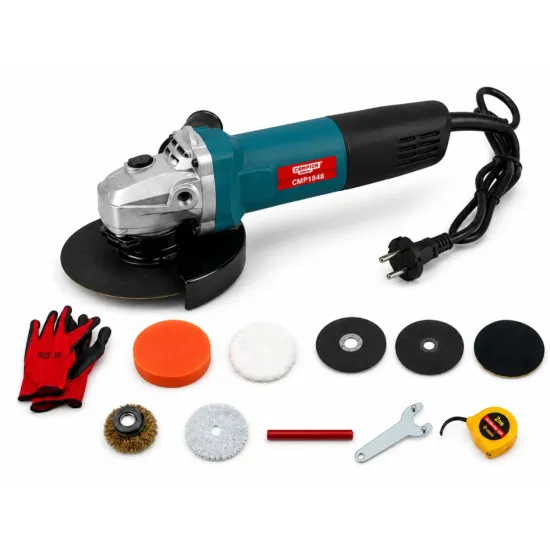 Polizor unghiular 1250W, 11000rpm, 10 accesorii incluse, flex CAMPION PROFESSIONAL CMP1848