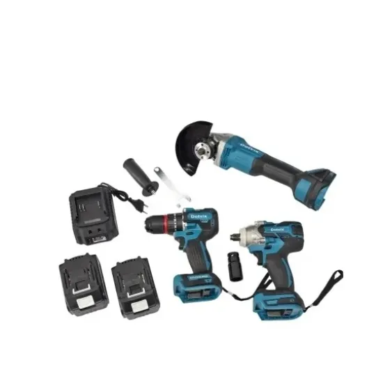 Set scule cu acumulator 2 Baterii 48V si 10 Ah : pistol impact, bormasina si polizor unghiular (flex) VALIZA TRANSPORT