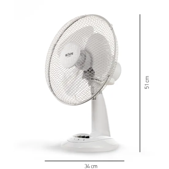Ventilator de Birou 12" BÖHM BLTF-1203 Număr viteze 3, 40 W