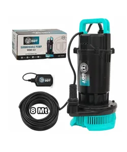 Pompa submersibila apa curata cu plutitor DDT WQDS-0.8 – 1.0HP, 220V, debit 3 m³/h, bobinaj cupru masiv