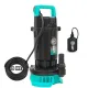 Pompa submersibila apa curata cu plutitor DDT WQDS-0.8 – 1.0HP, 220V, debit 3 m³/h, bobinaj cupru masiv