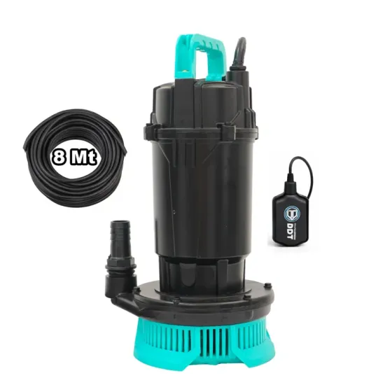 Pompa submersibila apa curata cu plutitor DDT WQDS-0.8 – 1.0HP, 220V, debit 3 m³/h, bobinaj cupru masiv