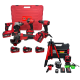 Pachet Profesional German Meister – Trusa 4 in 1 Brushless cu 3 Acumulatori 36V 8Ah + Nivela Laser 4D 360° Verde cu Trepied și Accesorii.