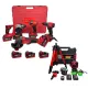 Pachet Profesional German Meister – Trusa 4 in 1 Brushless cu 3 Acumulatori 36V 8Ah + Nivela Laser 4D 360° Verde cu Trepied și Accesorii.