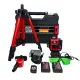 Pachet Profesional German Meister – Trusa 4 in 1 Brushless cu 3 Acumulatori 36V 8Ah + Nivela Laser 4D 360° Verde cu Trepied și Accesorii.