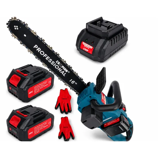 Motofierastrau pe 2 acumulatori Altai Campion PRO , 2 acumulatori 48V/6Ah, Lama 40 cm, sistem intindere lant SuperEasy, ungere automata, motor Brushless