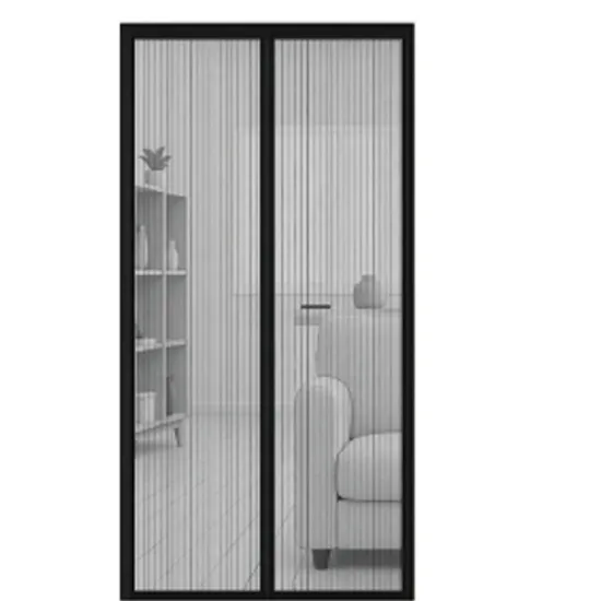 Plasa magnetica Micul Fermier, anti-insecte, pentru usa, dimensiune 100*210 cm, negru