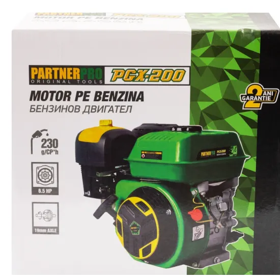 Motor benzină PGX200 (arbore 19 mm) PARTNERPRO, 6.5 CP, 4T
