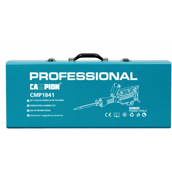 Ciocan Demolator (Picamer) Altai Campion PRO, 3500W, 60J, SDS HEX 65 mm, 1800 Lovituri/Minut, Sistem Anti Vibratii, Valiza Metalica