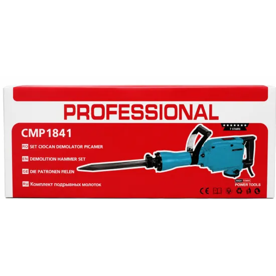 Ciocan Demolator (Picamer) Altai Campion PRO, 3500W, 60J, SDS HEX 65 mm, 1800 Lovituri/Minut, Sistem Anti Vibratii, Valiza Metalica