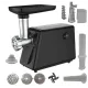 Masina de tocat carne 4 in 1 Ural Campion, 7 stele , 3500W, 3 site incluse, accesoriu rosii, carnati, chitele kebe, Neagra