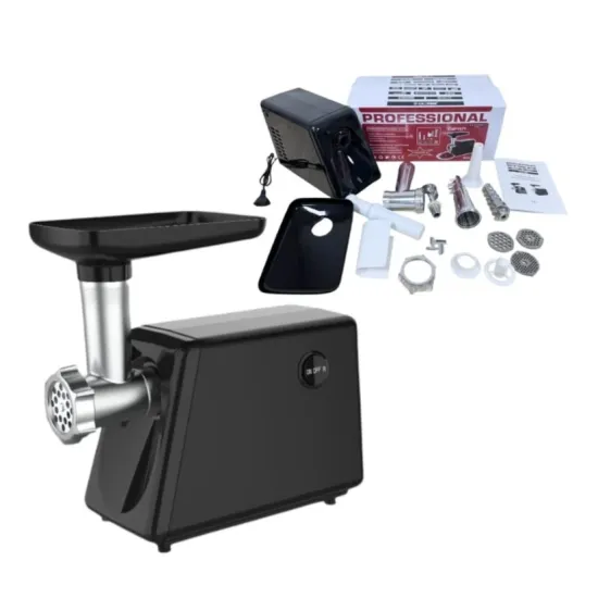 Masina de tocat carne 4 in 1 Ural Campion, 7 stele , 3500W, 3 site incluse, accesoriu rosii, carnati, chitele kebe, Neagra