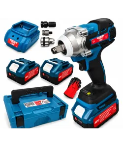 Masina de insurubat Cheie cu impact 48V 10Ah , cu 2 acumulatori si accesorii CAMPION PROFESSIONAL CMP1851