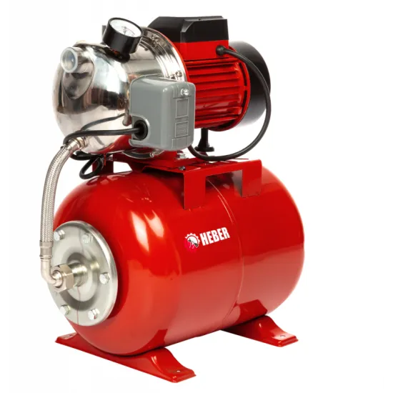 Hidrofor de mare putere Heber®, AUTOJS80, 24L, 1000W, 50l/min, H refulare 40m, pompa din fonta si inox