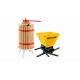 Pachet Teasc Presa Struguri si Fructe ROTOR FP-40, 40L, lemn masiv de stejar + Zdrobitor Struguri Manual ROTOR HGP-50, cuva 28L