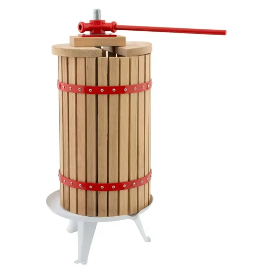 Pachet Teasc Presa Struguri si Fructe ROTOR FP-40, 40L, lemn masiv de stejar + Zdrobitor Struguri Manual ROTOR HGP-50, cuva 28L