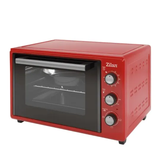 Cuptor electric Zilan ZLN5322 Gusto 35L, 1800W, timer 90 min, 250°C - Rosu