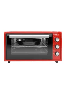 Cuptor electric Zilan ZLN5650 - 45L, 2000W, timer 90 min, termostat 250°C, interior emailat, rosu