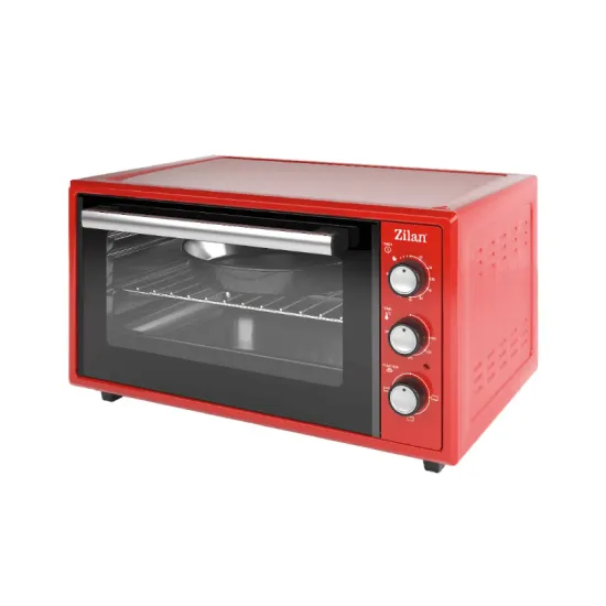 Cuptor electric Zilan ZLN5650 - 45L, 2000W, timer 90 min, termostat 250°C, interior emailat, rosu