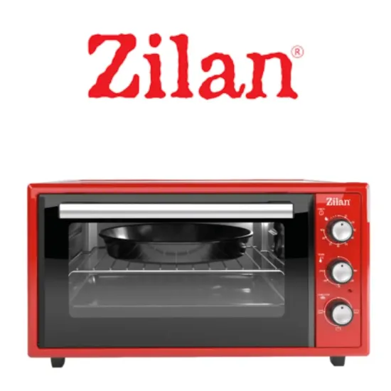 Cuptor electric Zilan ZLN5650 - 45L, 2000W, timer 90 min, termostat 250°C, interior emailat, rosu