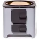 Focar patrat boiler baie, usa tabla 90L