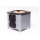 Focar patrat boiler baie, usa tabla 90L